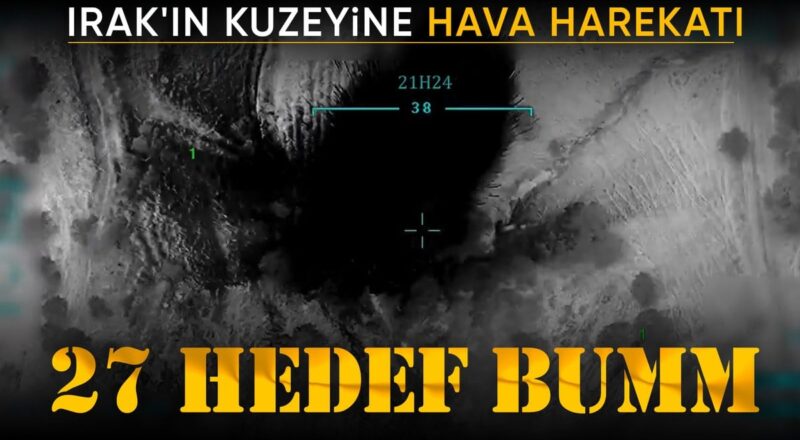 1710906250 Irakin kuzeyine hava harekati 27 teror hedefi vuruldu